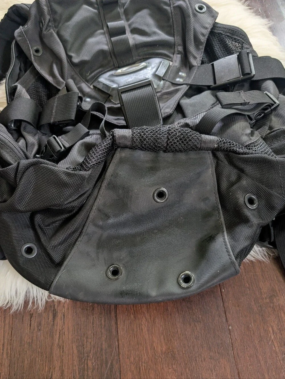 Vintage Y2K Oakley Icon Backpack Black Tactical Utility Laptop Travel Bag